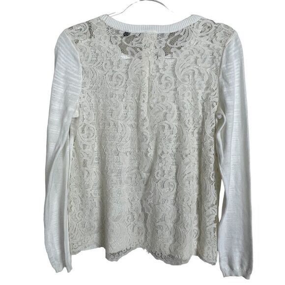 Red Brand Ivory Acrylic Eyelash Size M Women's‎ Long Sleeves Sweater - Picture 2 of 5